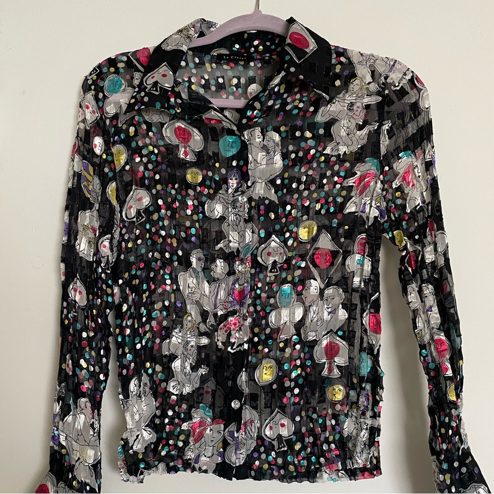 Le Caviar Sheer Blouse